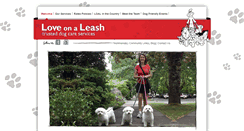 Desktop Screenshot of loveonaleash.ca