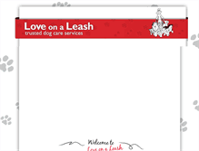 Tablet Screenshot of loveonaleash.ca